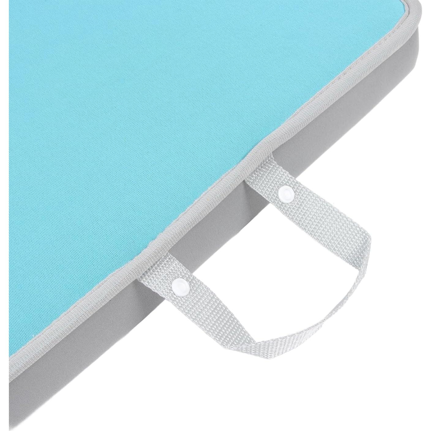 Almohadilla para Rodillas Miskall, Gris con Azul, 34x61cm