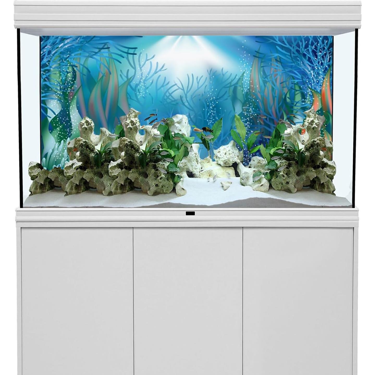 Fondo de Acuario AWERT 60x30 cm Plantas Acuáticas Coral