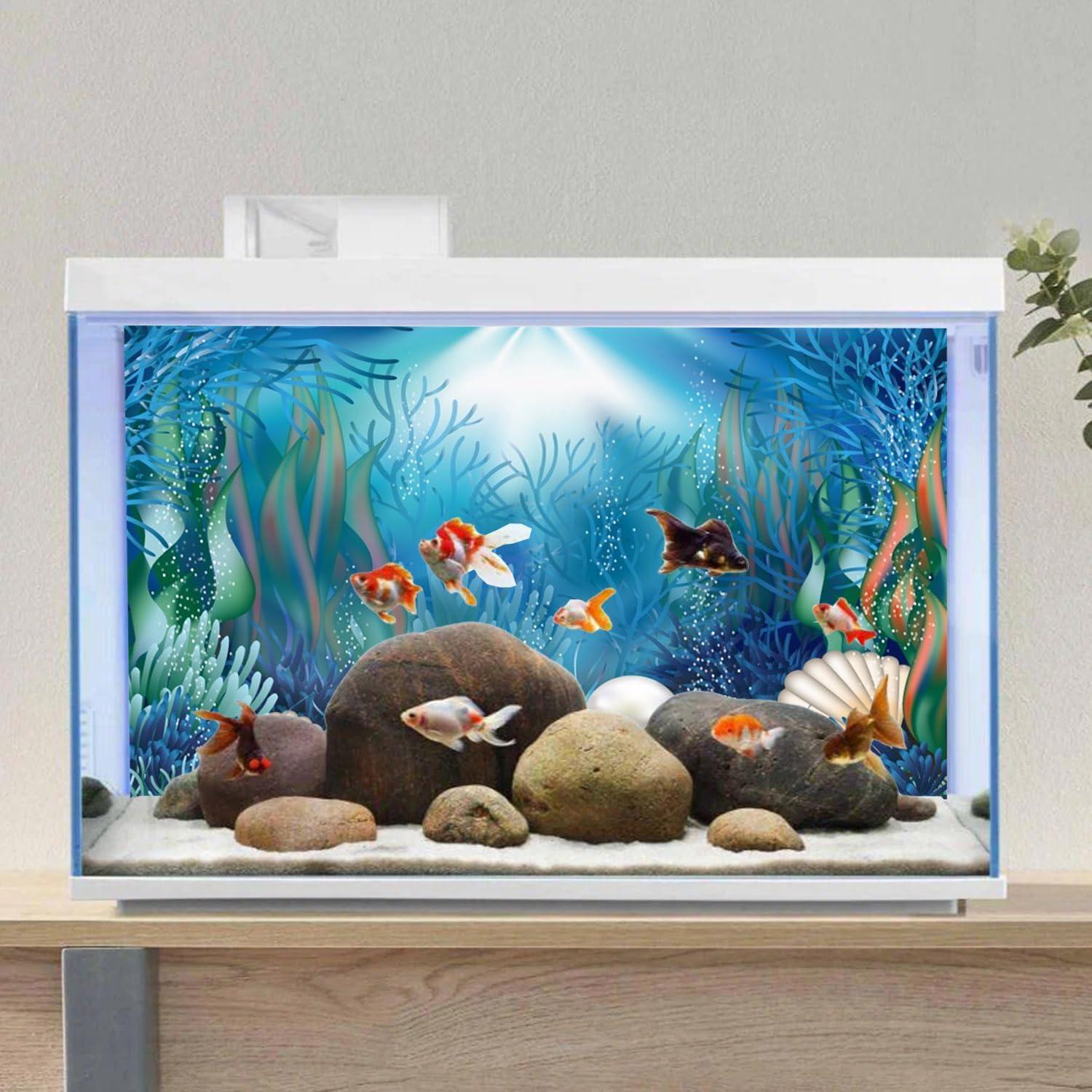 Fondo de Acuario AWERT 60x30 cm Plantas Acuáticas Coral