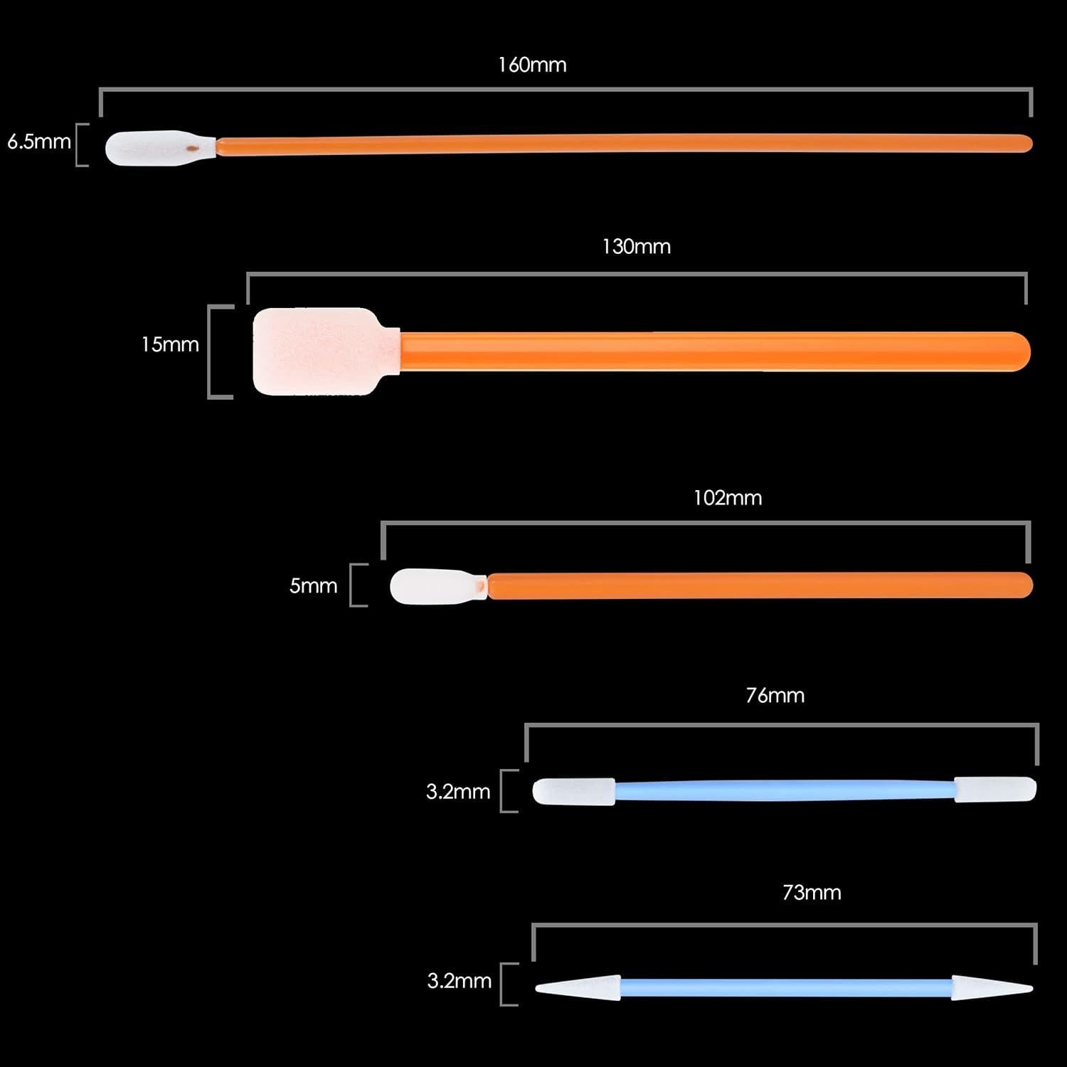 Kit de Hisopos de Espuma AAwipes FC501 - 100 Unidades