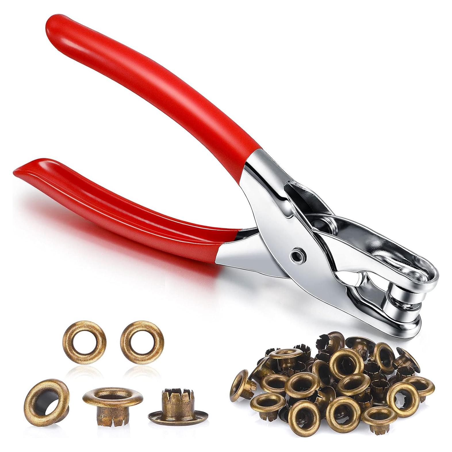 Kit de Ojetes Metálicos Mudder 301 Piezas 6.35 mm Bronce