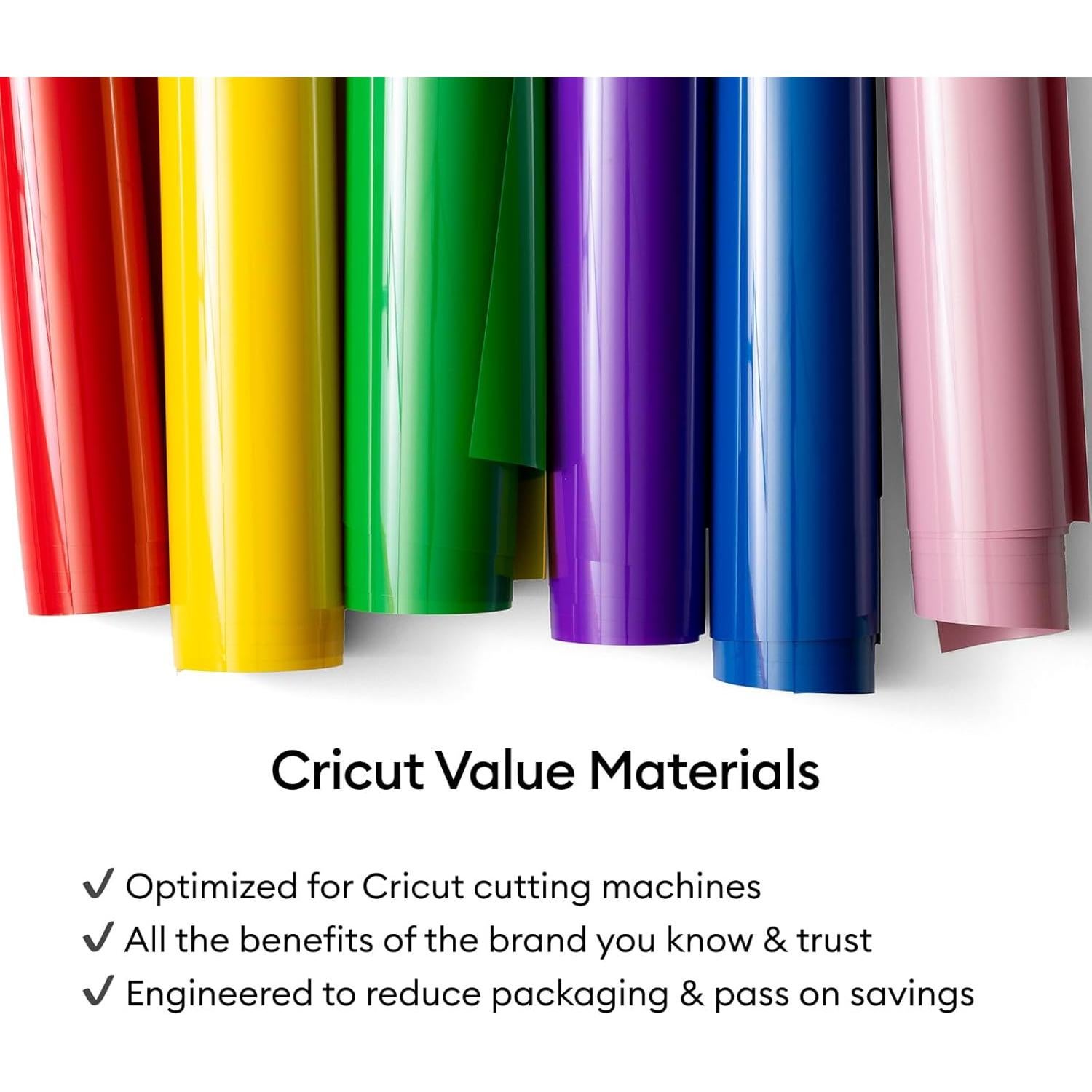 Cricut Valor Plancha Muestra Arcoíris 10 Hojas 30.5x30.5 cm