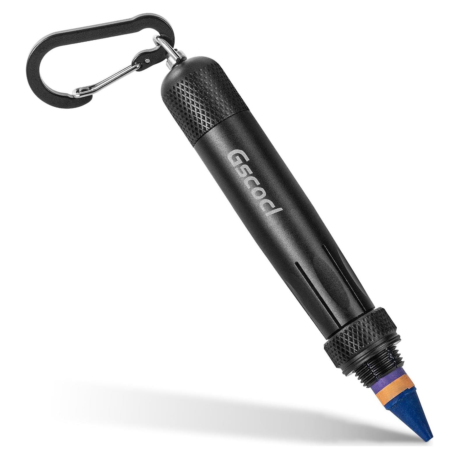 Soporte de Crayón de Aluminio Gscocl Negro para Crayones 1.27 cm