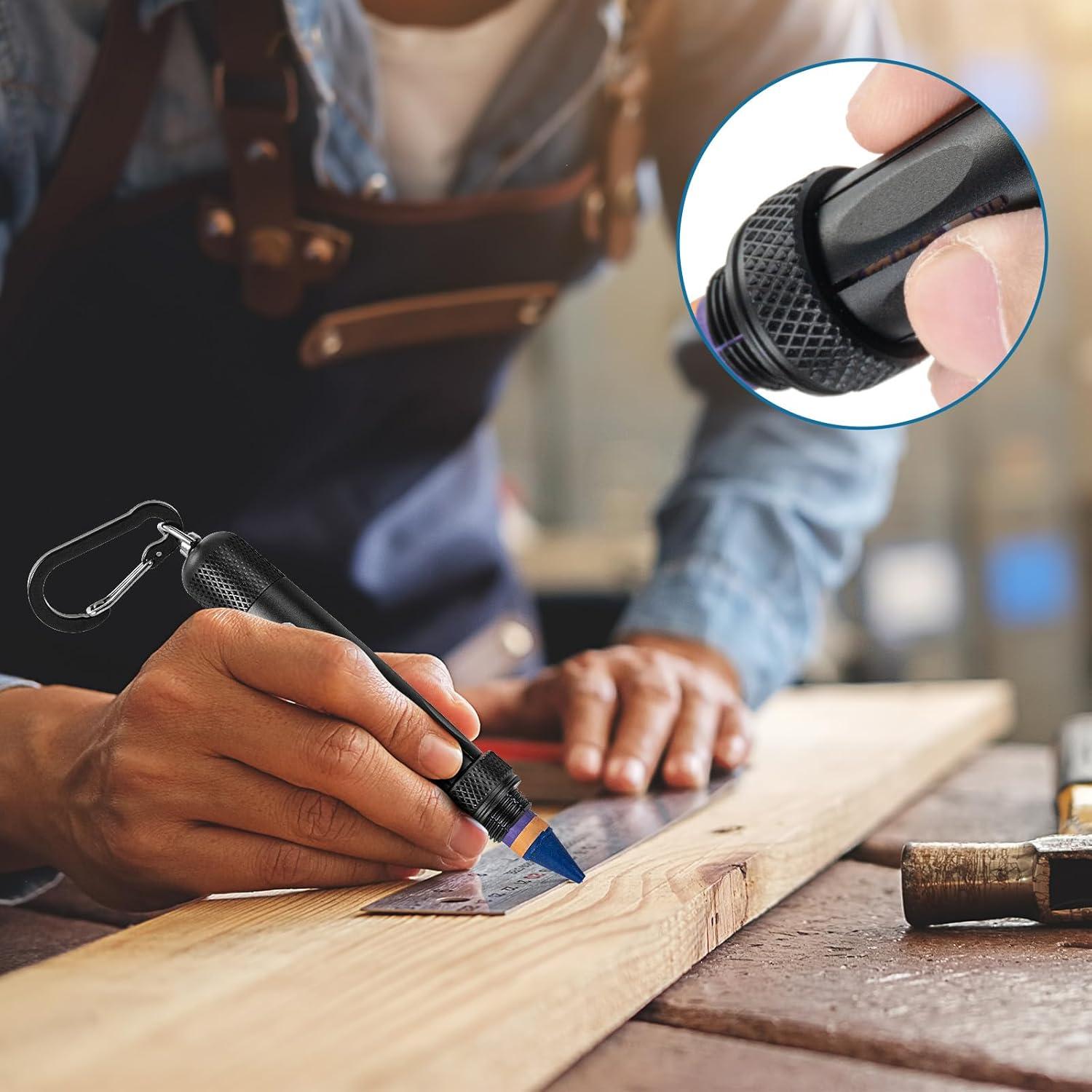 Soporte de Crayón de Aluminio Gscocl Negro para Crayones 1.27 cm