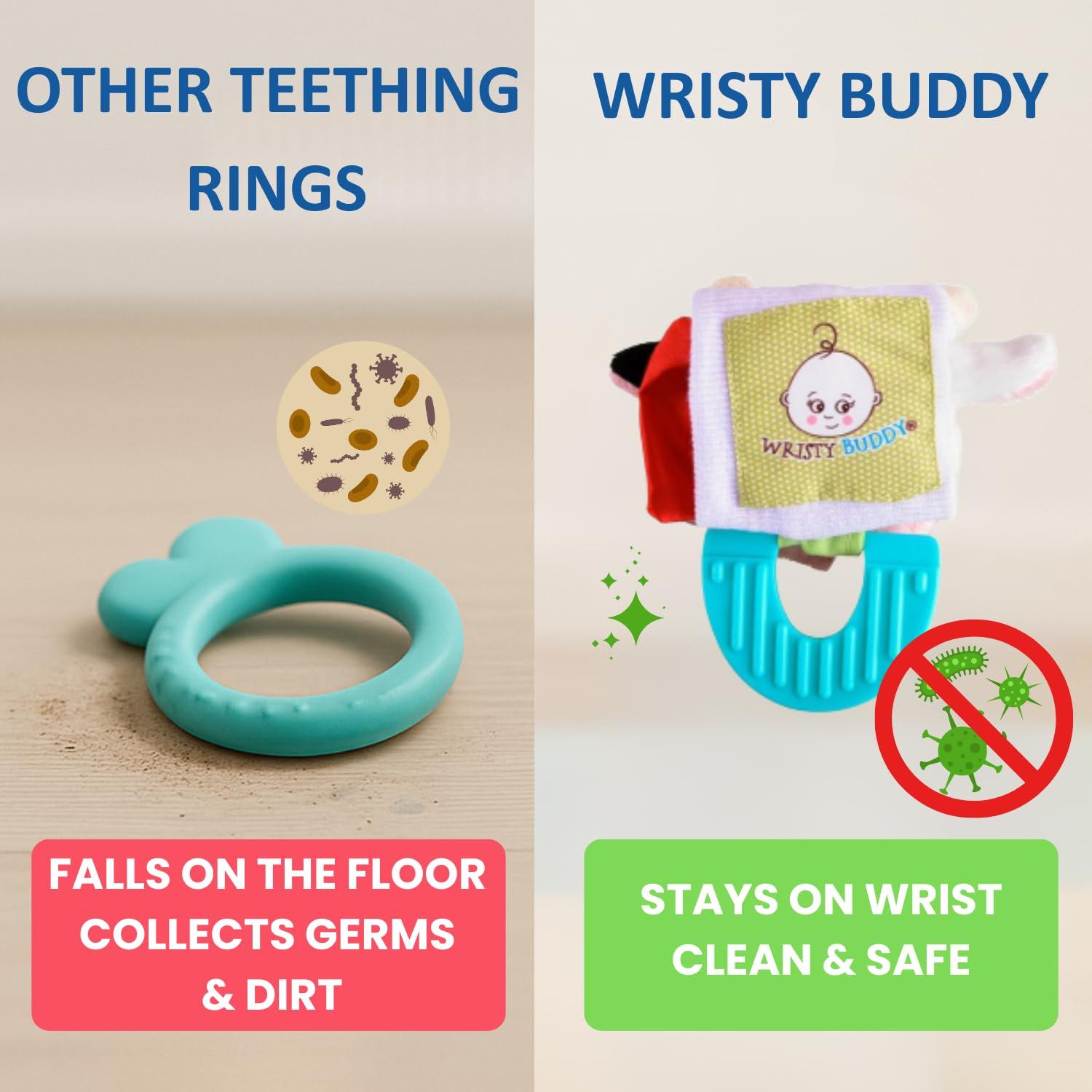 Mordedor de Dentición Pulpo Wristy Buddy - Silicona Suave 0-12 Meses