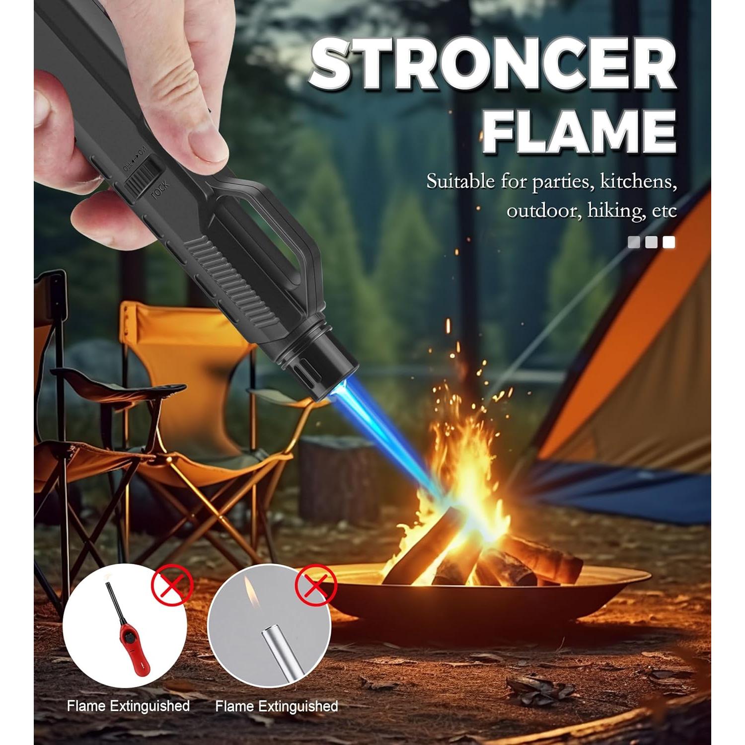 Paquete de 4 Encendedores de Antorcha Samniu SN166-4hei