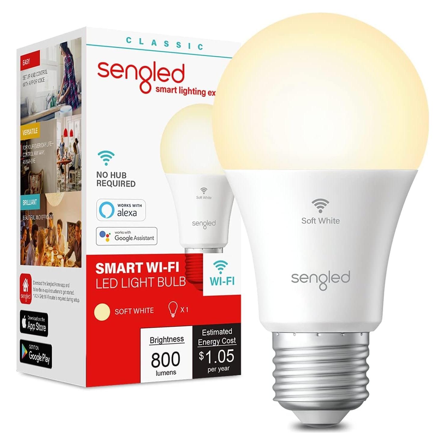 Bombilla Inteligente Sengled A19 WiFi 800 Lúmenes 9W Alexa