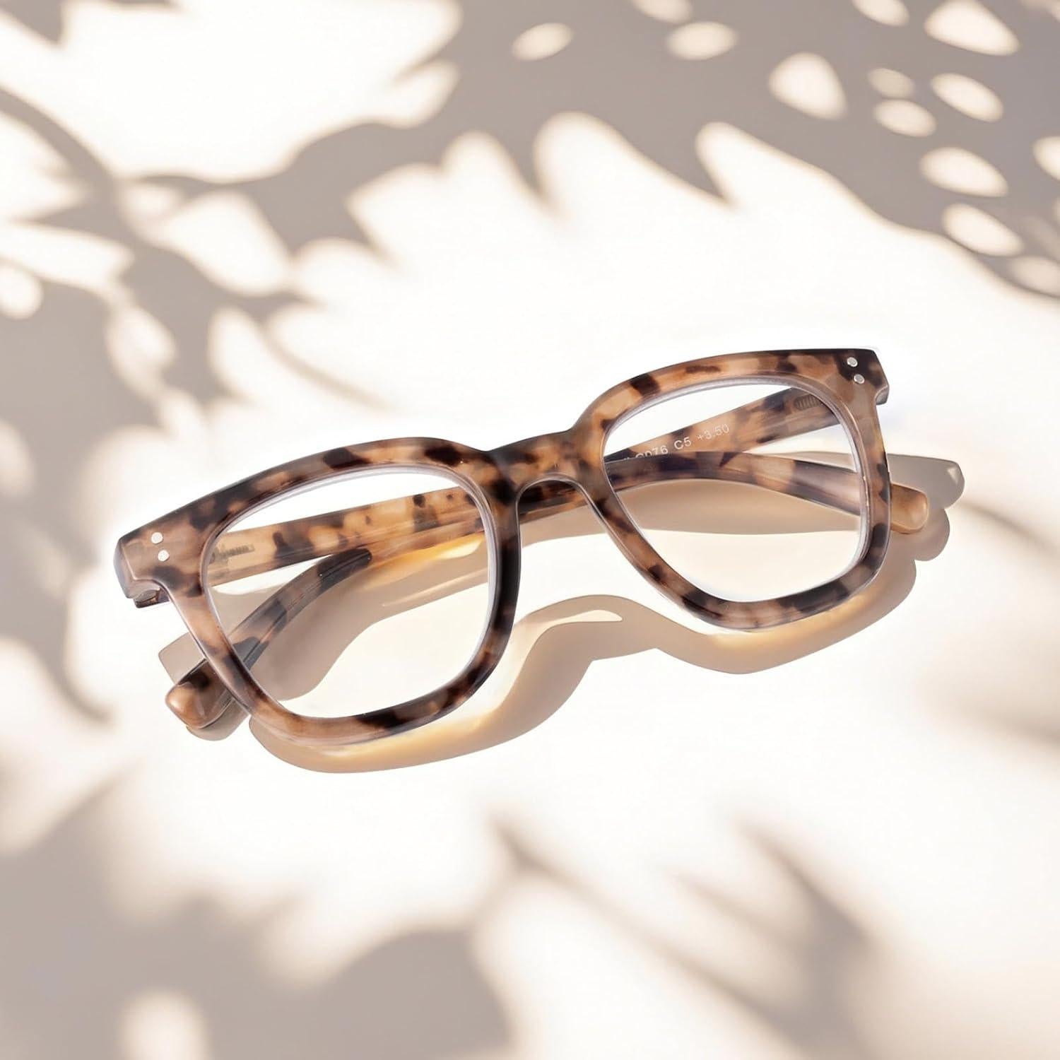 Gafas de lectura Firstsense carey ámbar +1.0 con bloqueo luz azul