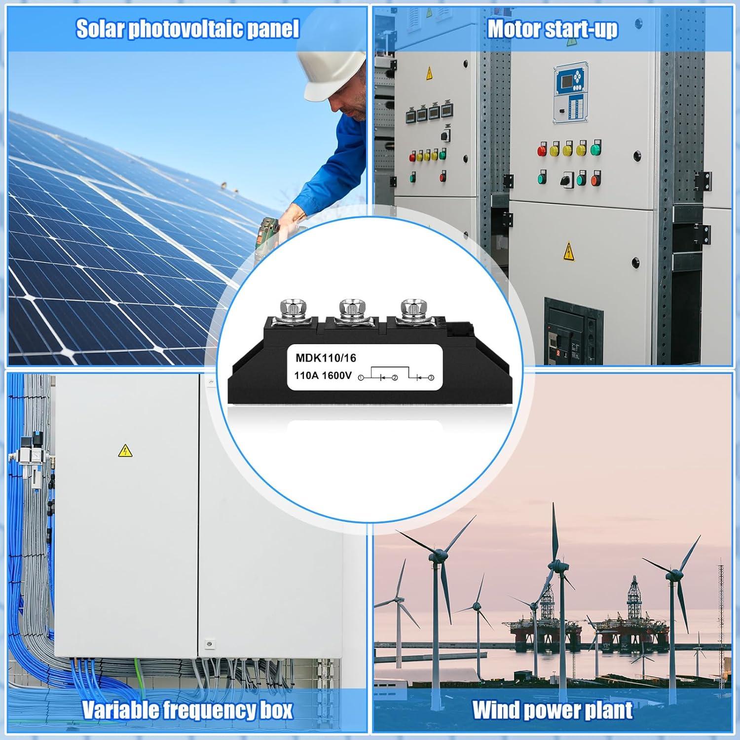 Diodo Solar Yexiya MDK 110A-16 Antirreversa 1600V 100A