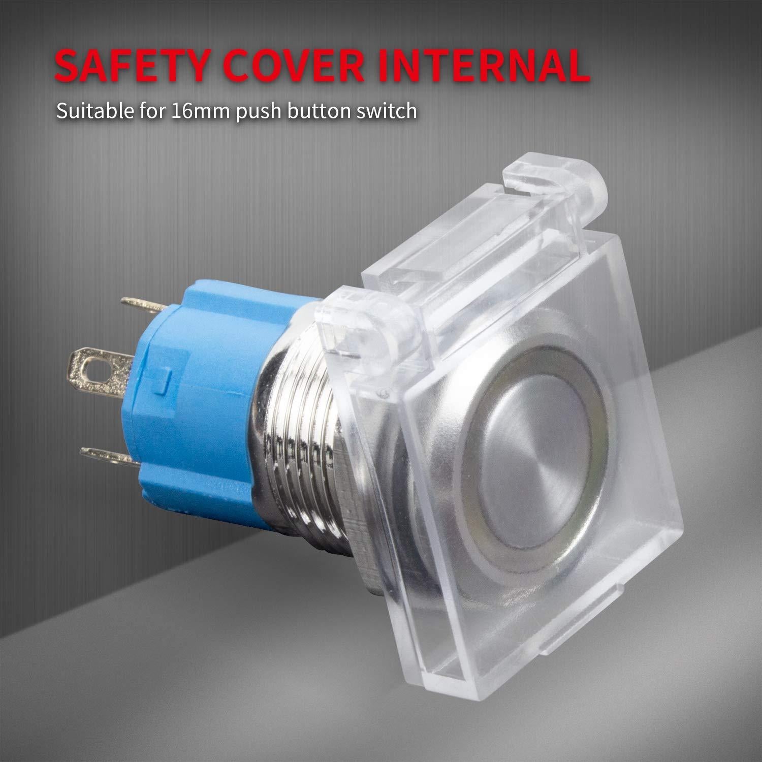 Cubierta de Botón de Seguridad DaierTek 16mm a Prueba de Polvo