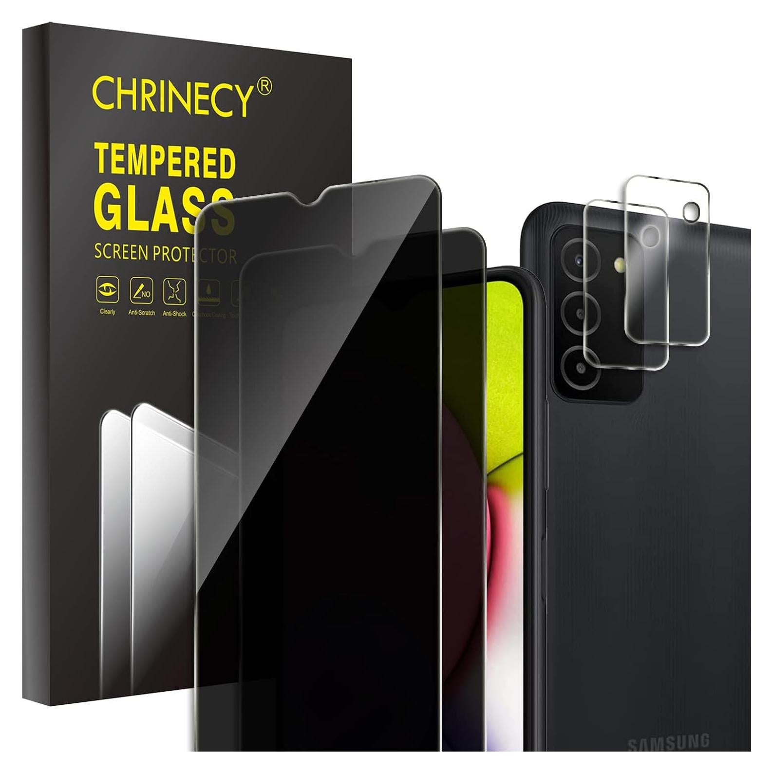 Protector de Pantalla Privado 9H + Lente para Samsung A03s