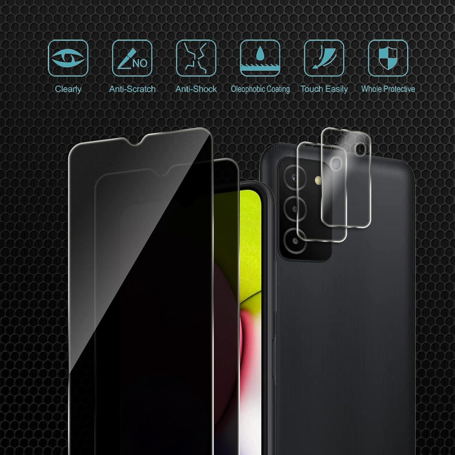 Protector de Pantalla Privado 9H + Lente para Samsung A03s