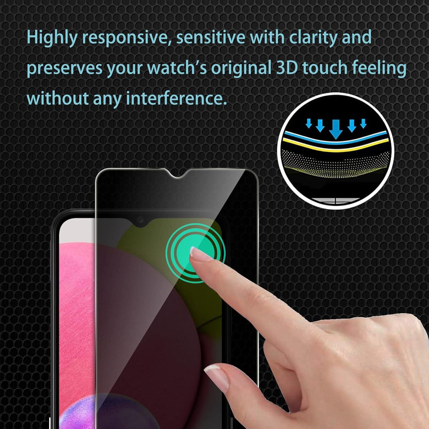 Protector de Pantalla Privado 9H + Lente para Samsung A03s