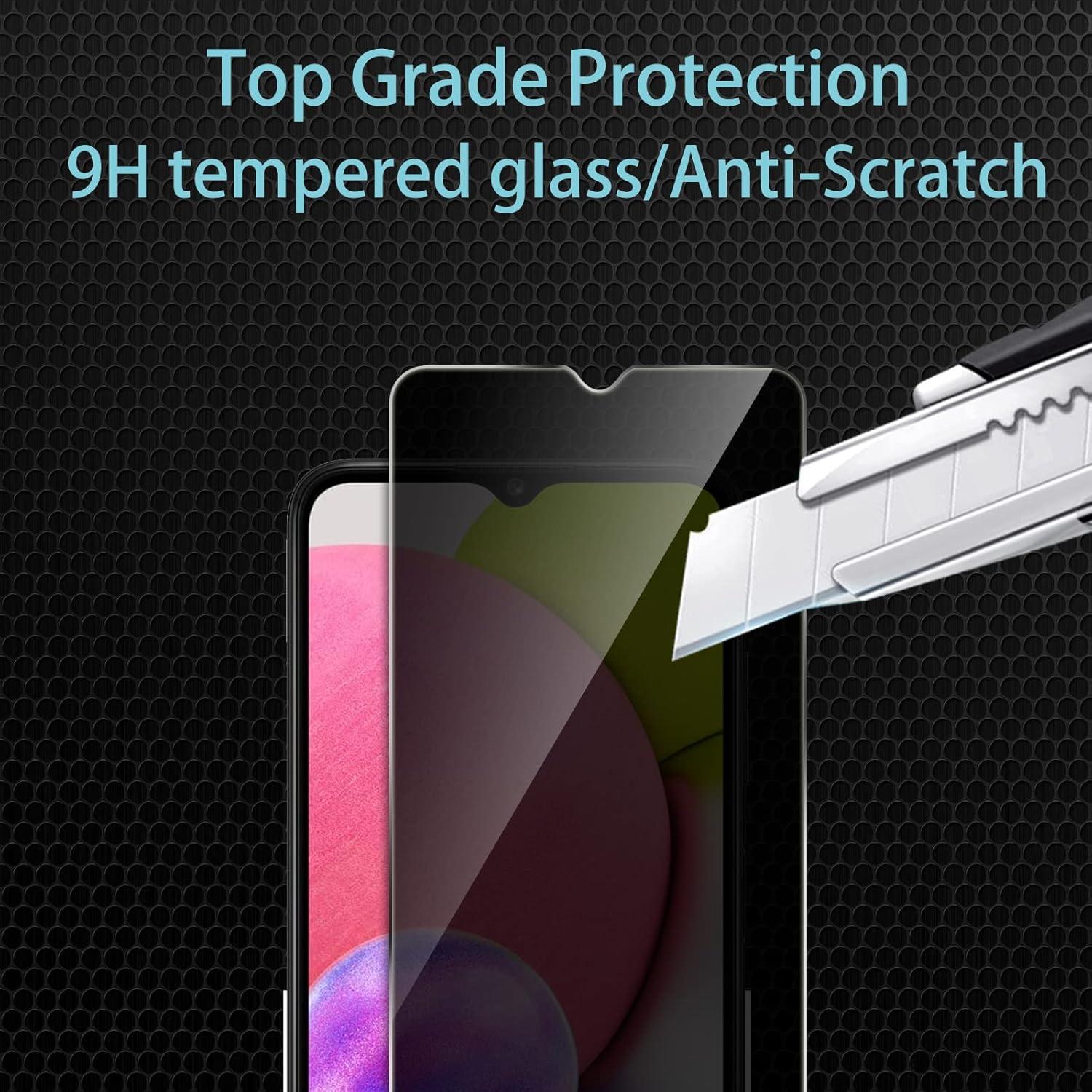 Protector de Pantalla Privado 9H + Lente para Samsung A03s