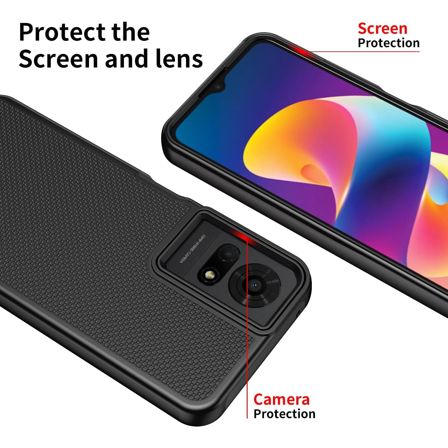 Funda resistente para TCL 50 LE / K23 / K24 con protector