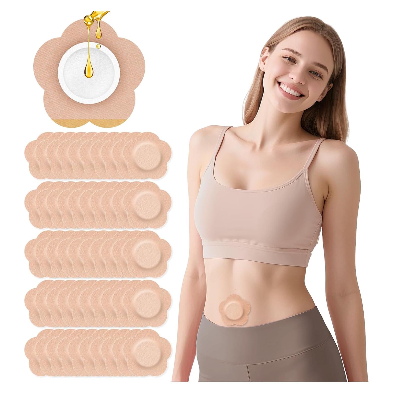 54 Parches de Aceite de Ricino GREBIKE Autoadhesivos 7x7cm