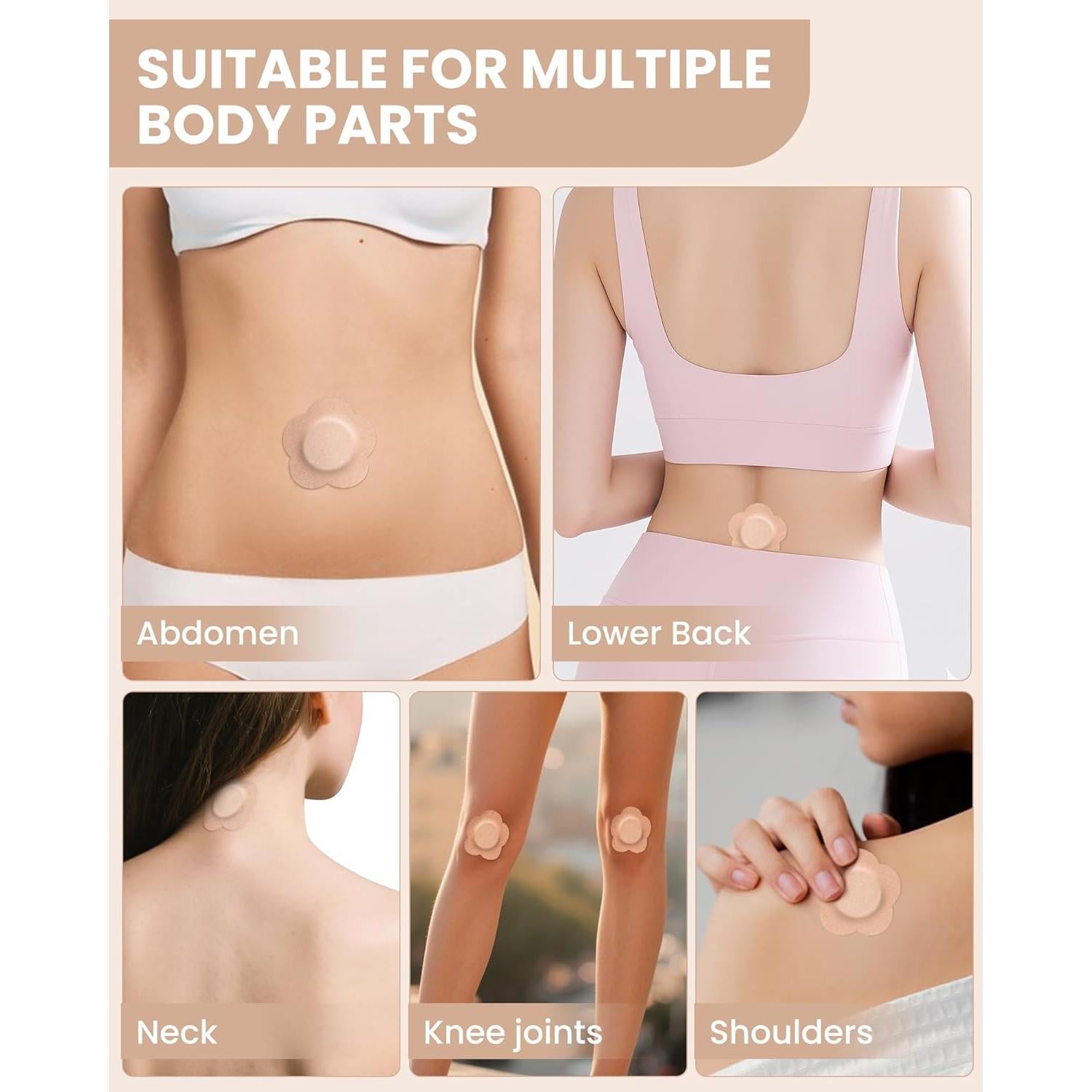 54 Parches de Aceite de Ricino GREBIKE Autoadhesivos 7x7cm