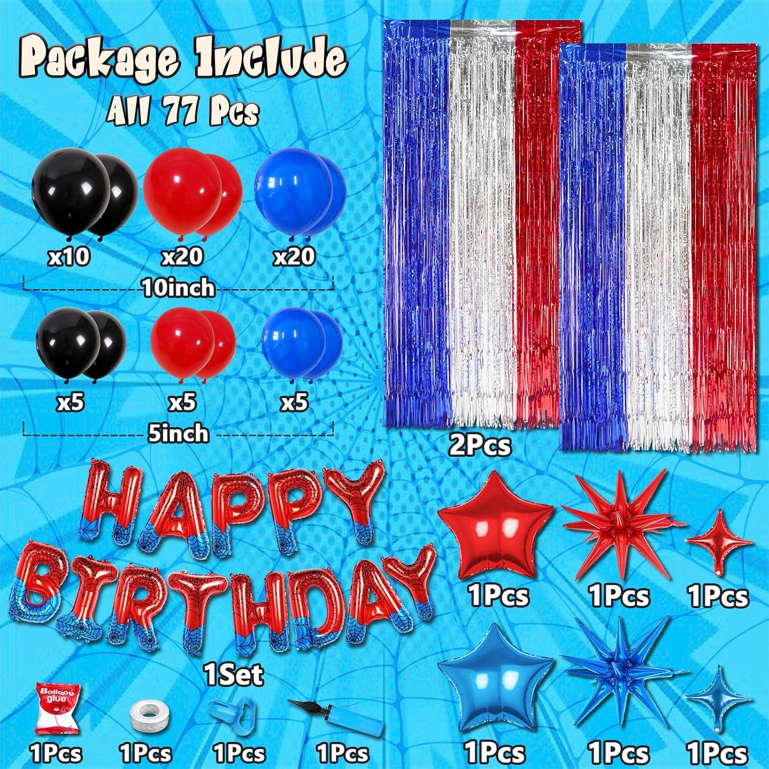 Kit de Arco de Globos Tema Araña FANGBBO 2.44m Decoración Fiesta