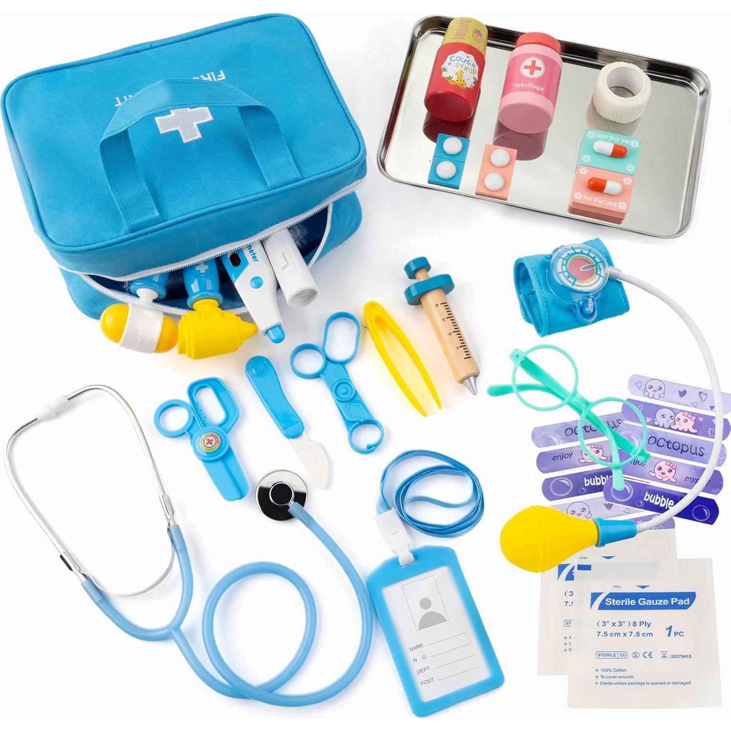 Kit de Doctor para Niños XZZO 36 Piezas con Estetoscopio