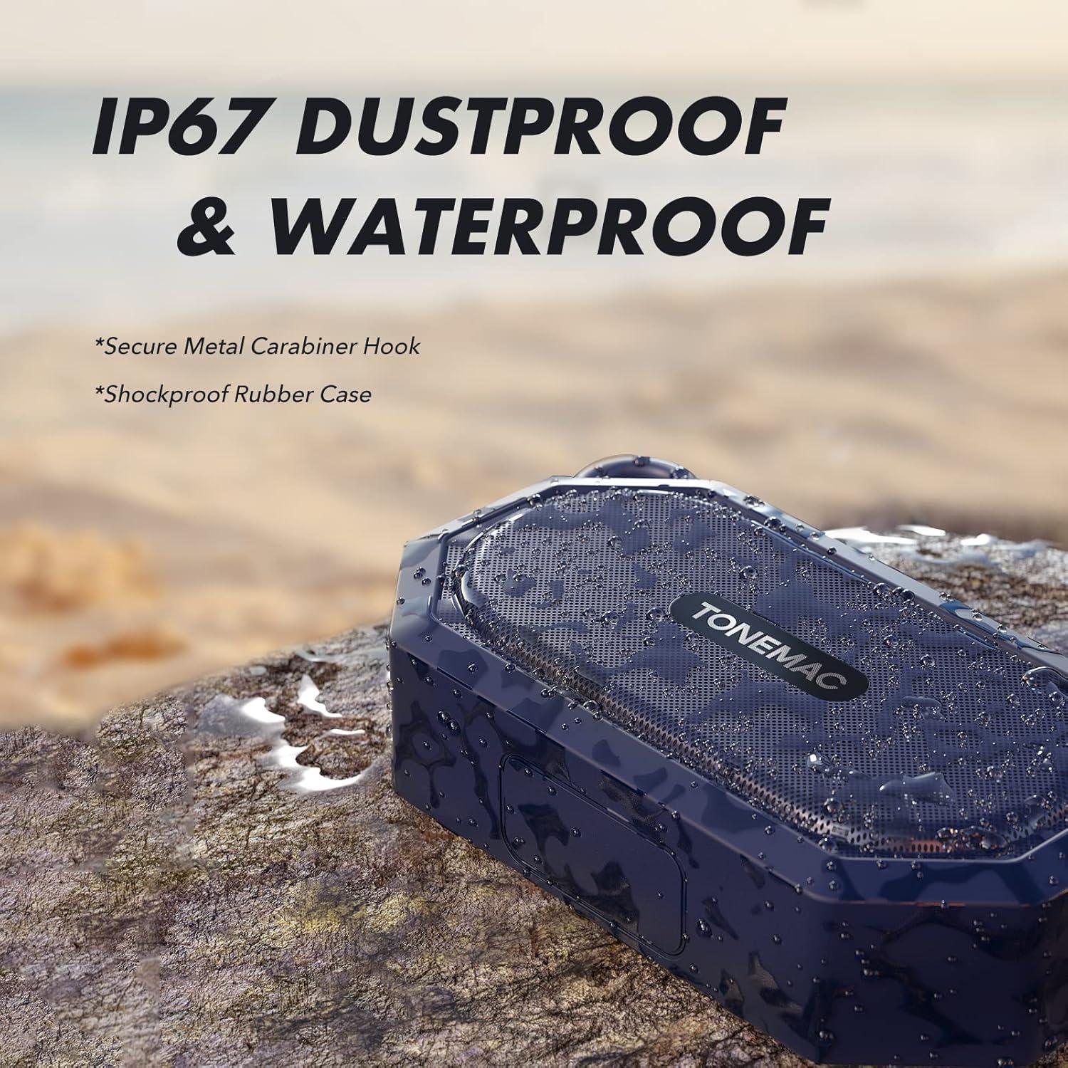 Altavoz Bluetooth Portátil TONEMAC TMB01 Impermeable IPX7
