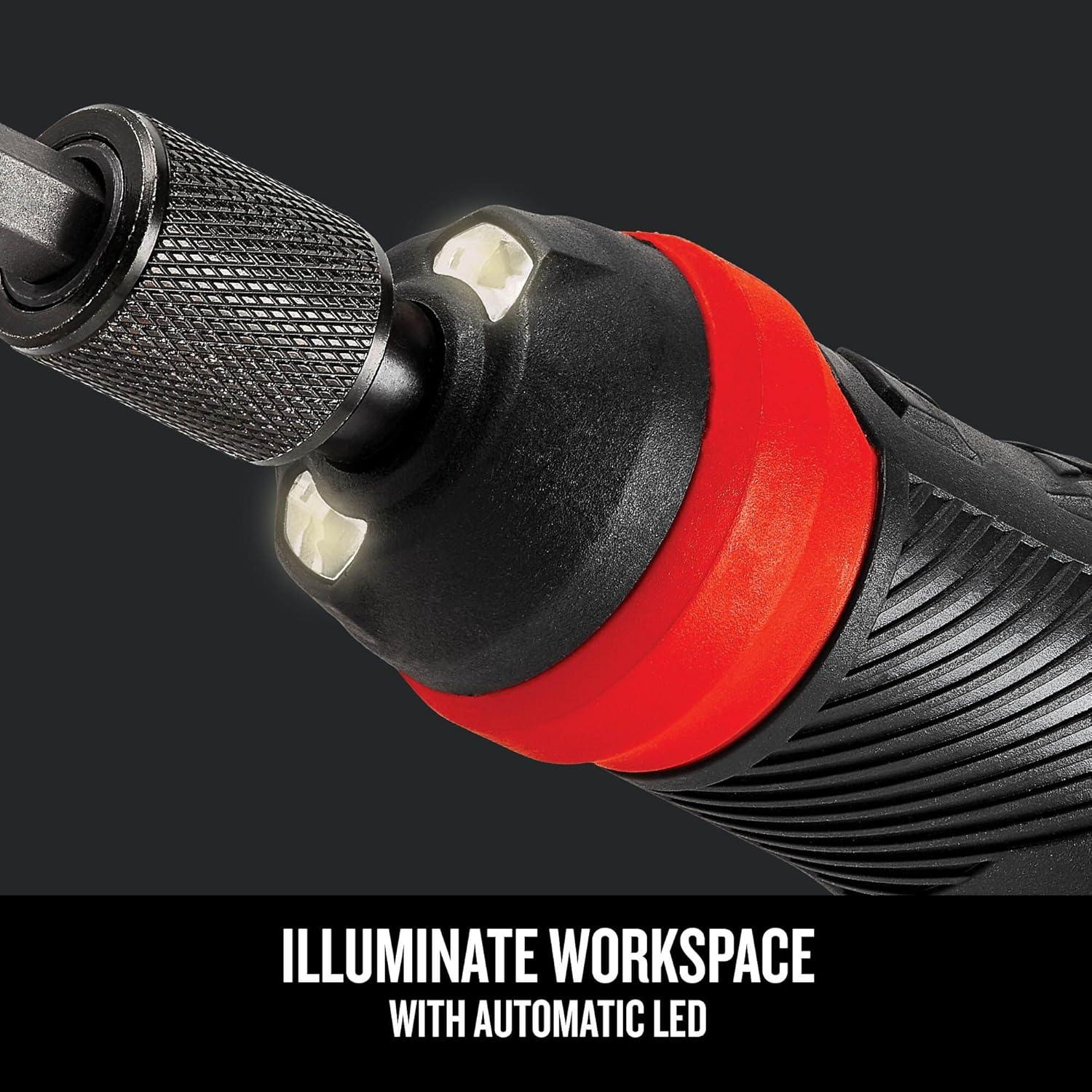 Destornillador eléctrico CRAFTSMAN 4V, 300 RPM, 6 puntas