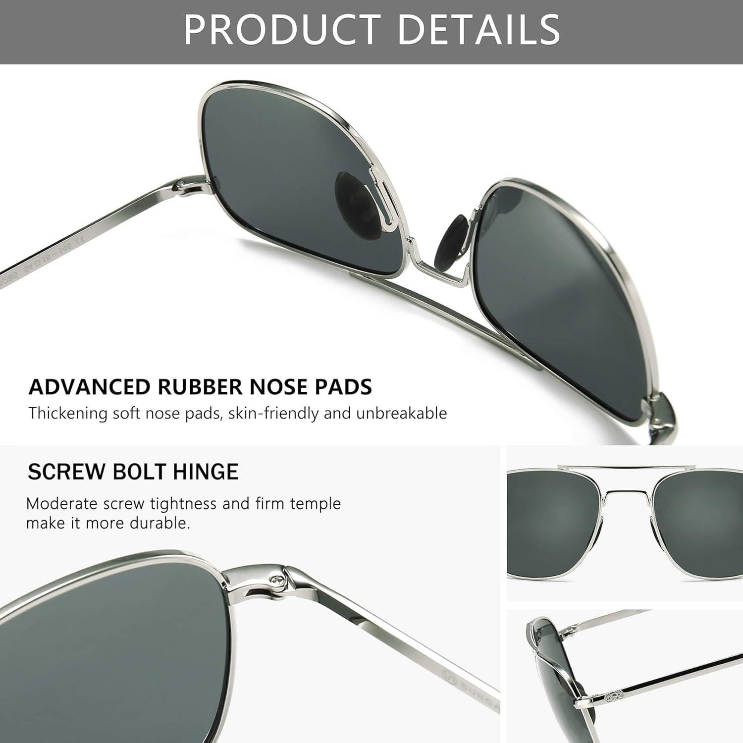 Gafas de Sol Piloto SUNGAIT con Lentes Polarizados