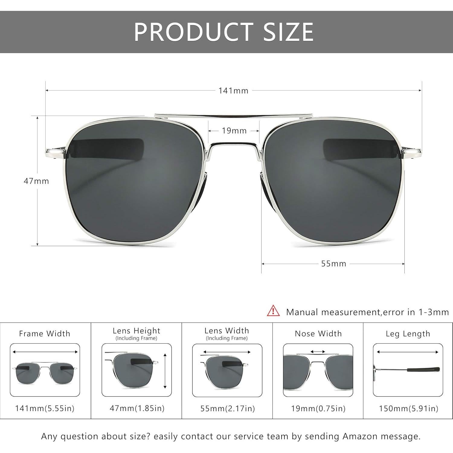 Gafas de Sol Piloto SUNGAIT con Lentes Polarizados