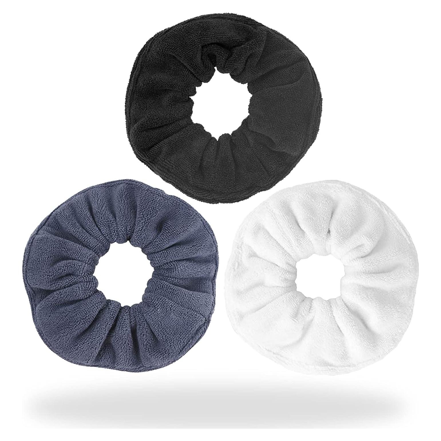 Scrunchies de Microfibra Wokelai - Toalla Secado Cabello 15.24cm