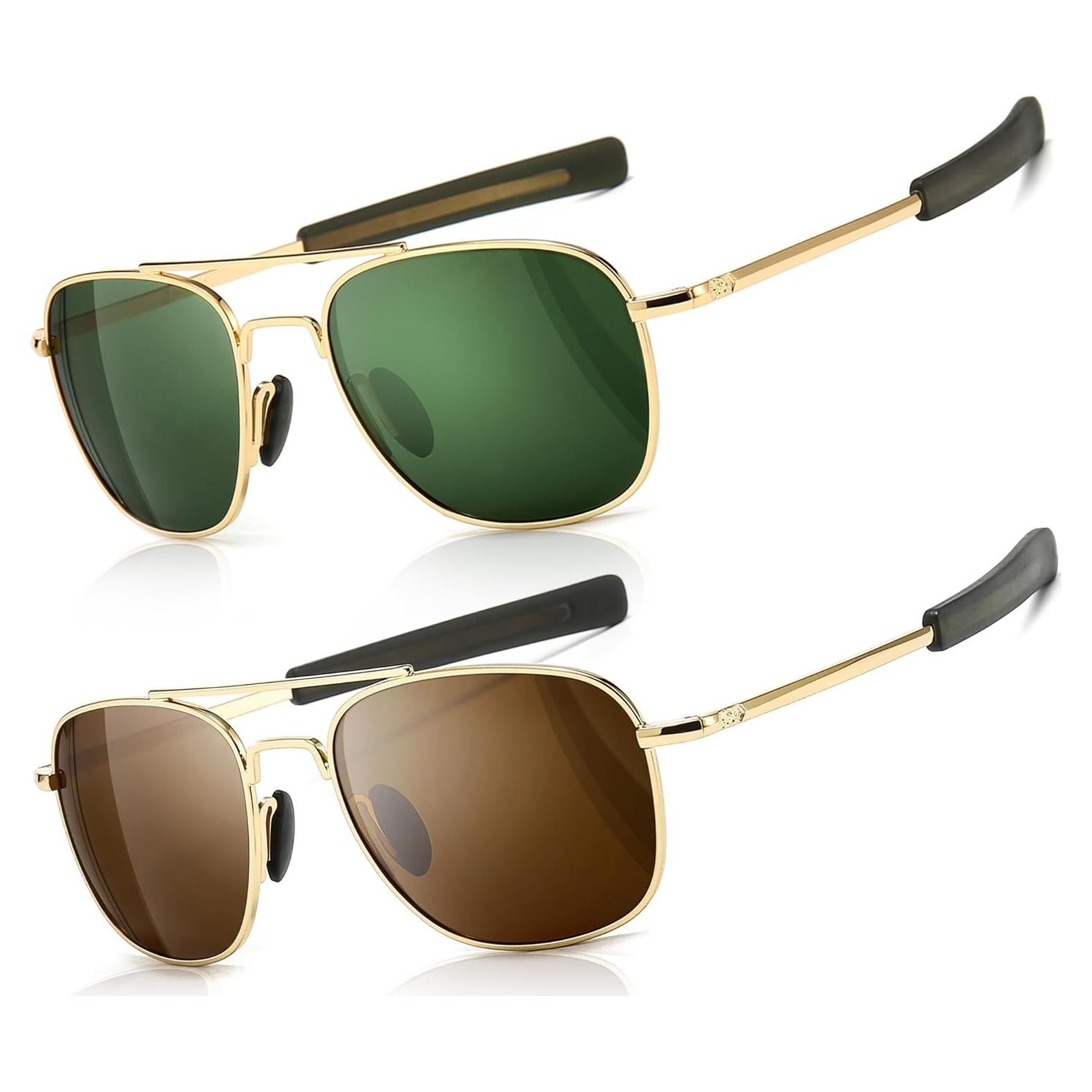 Gafas de sol piloto SUNGAIT polarizadas para hombres