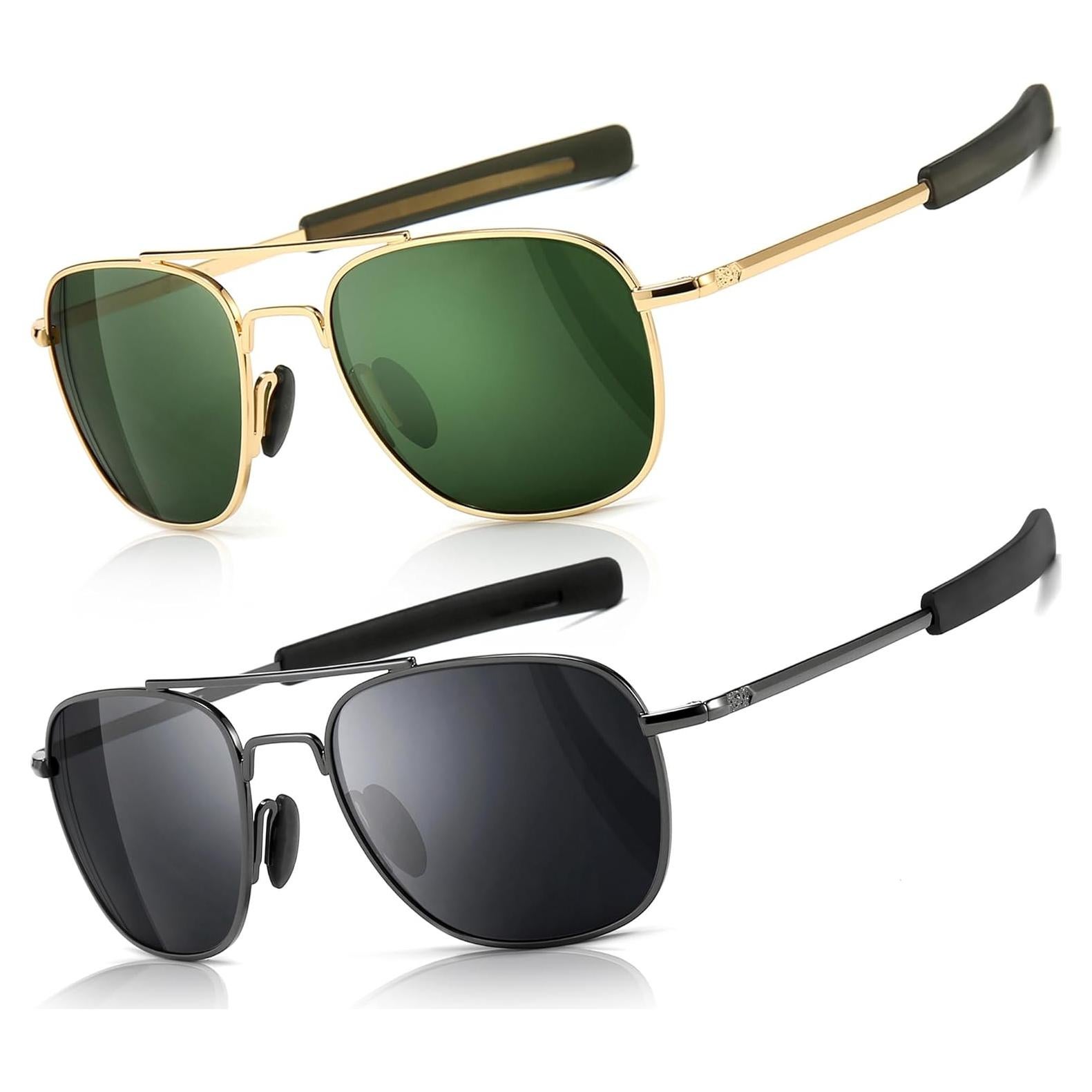 Gafas de sol piloto SUNGAIT polarizadas para hombres