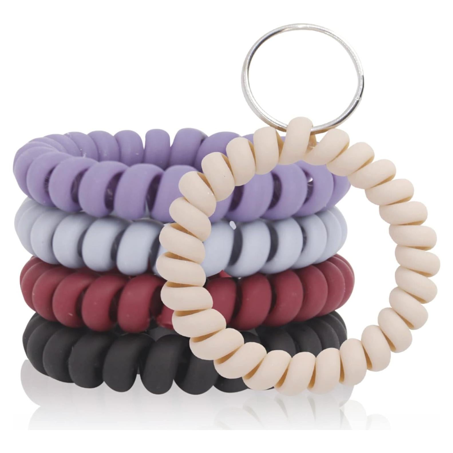 Paquete de 5 Pulseras Espiral de Plástico BIHRTC - Colores Mezclados