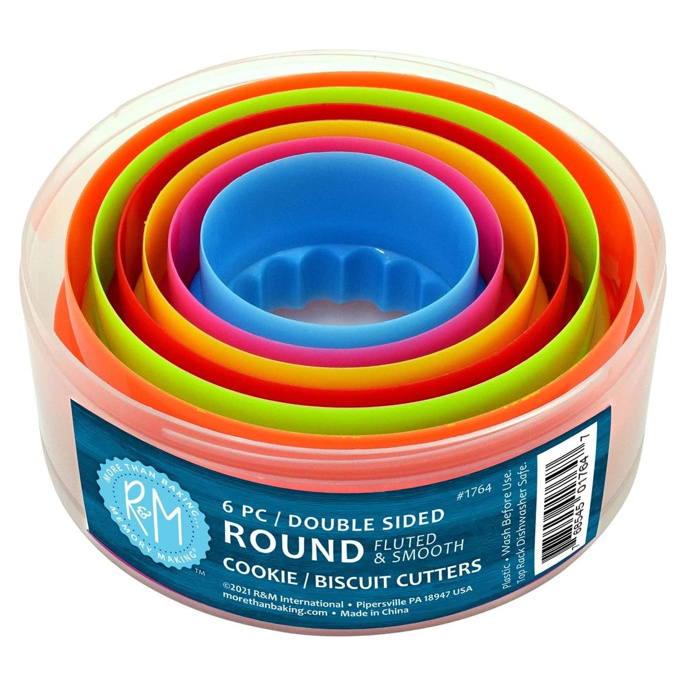 Juego de 6 Cortadores de Galletas R&M Internacional Redondos