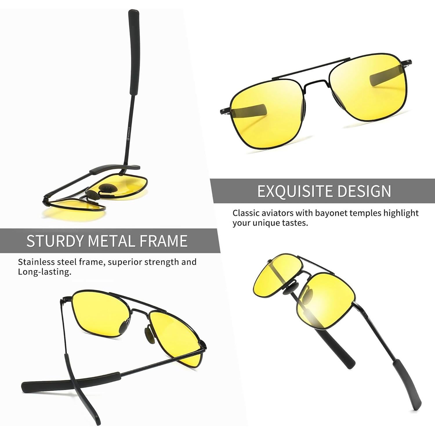 Gafas de sol polarizadas SUNGAIT para conducción nocturna