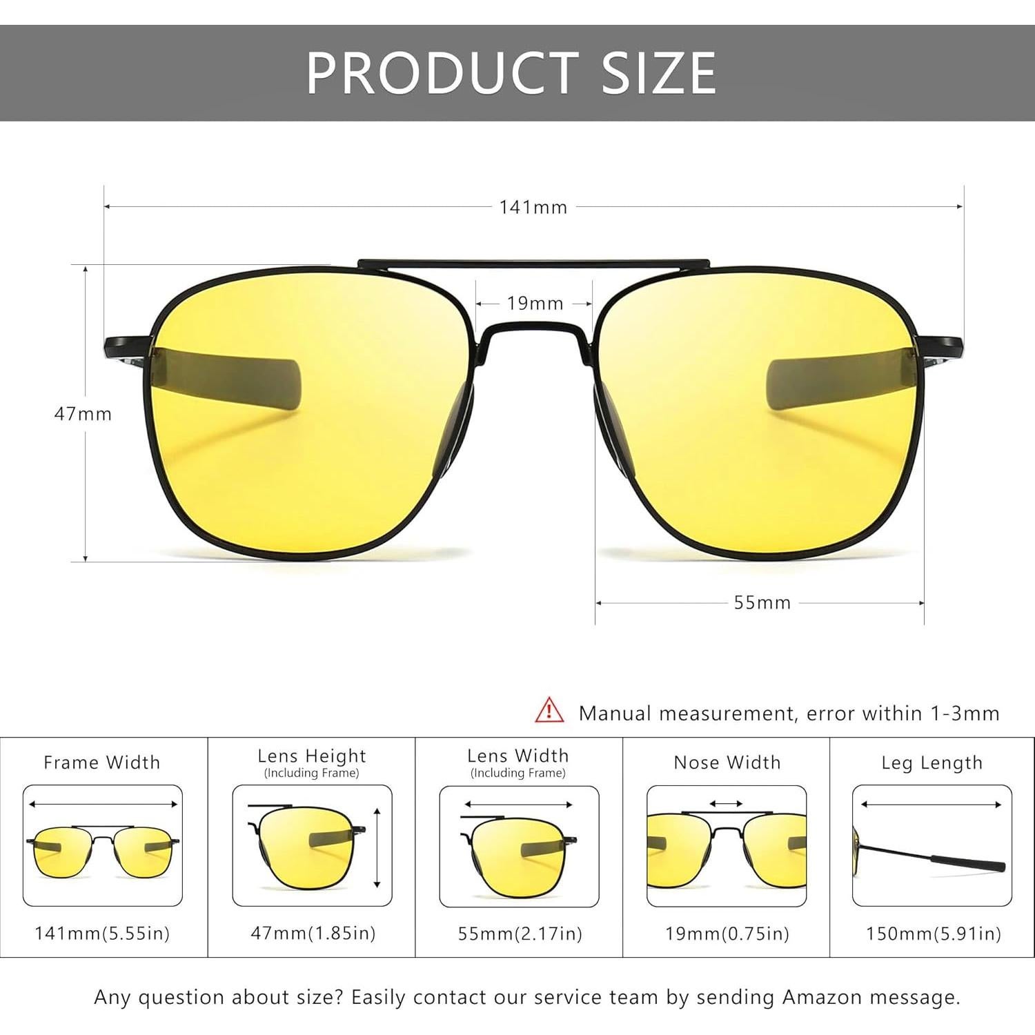 Gafas de sol polarizadas SUNGAIT para conducción nocturna