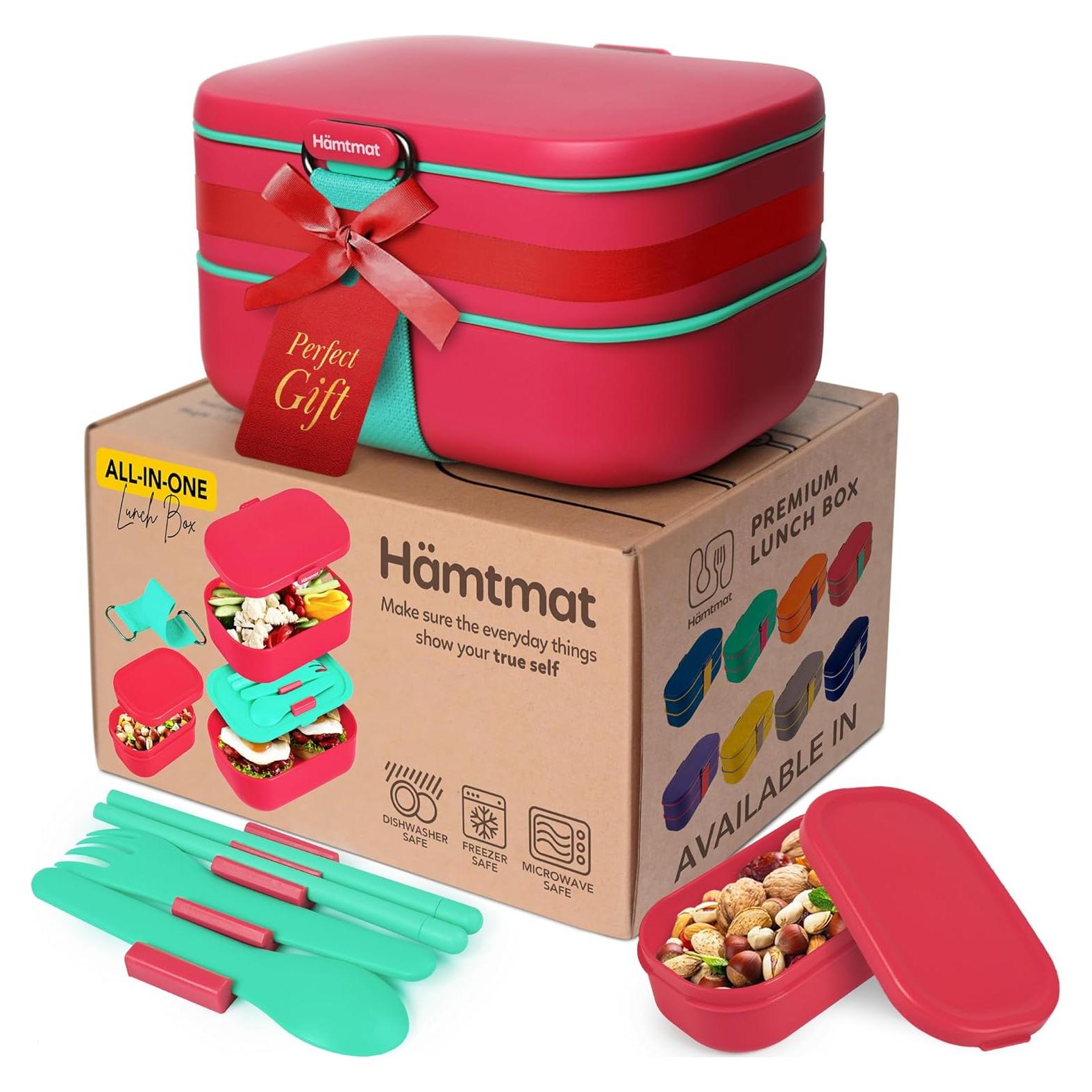 Caja Bento Aislada Hämtmat 1.33L con Palillos Reutilizables