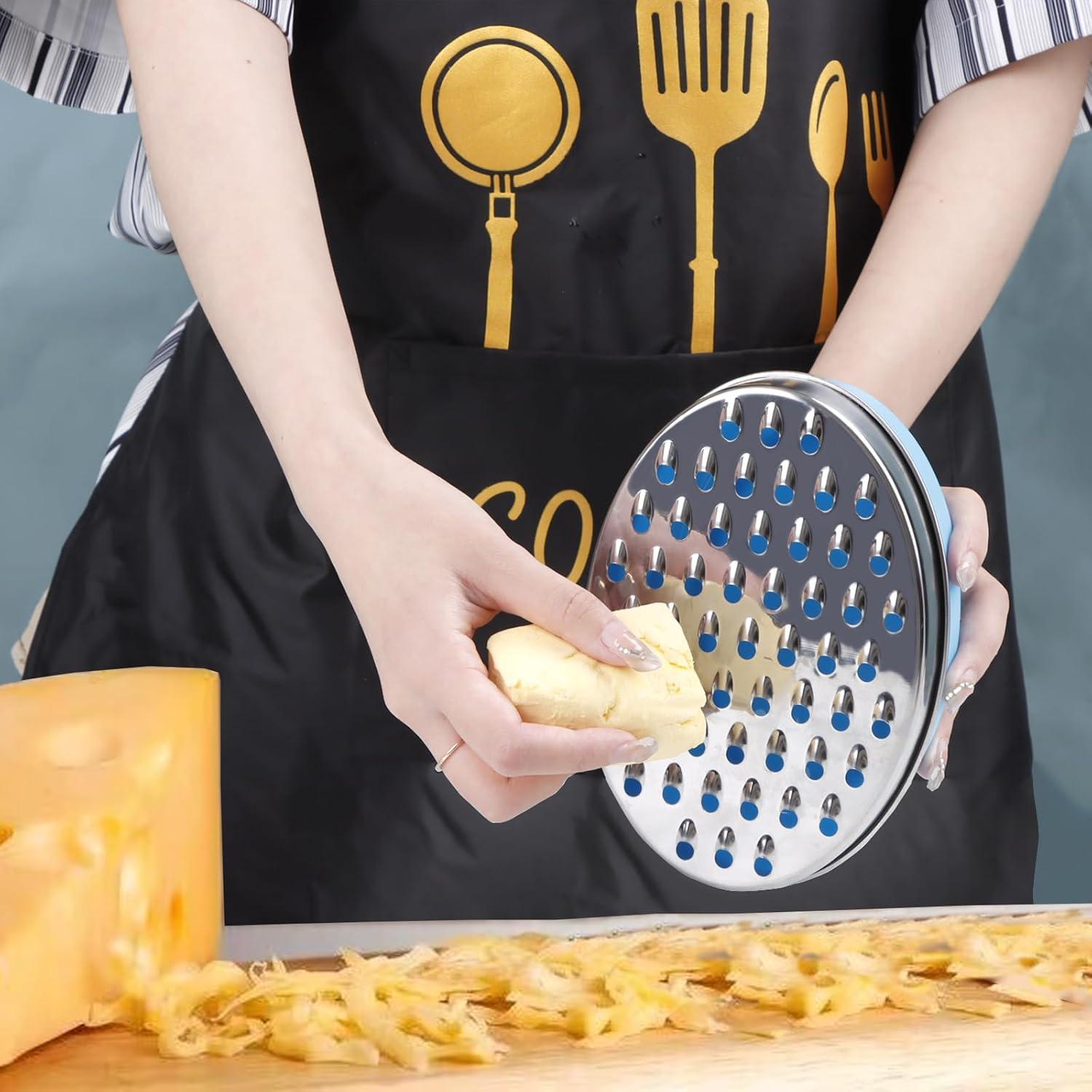 Rallador de Queso KEISSCO con Contenedor Azul 12 cm