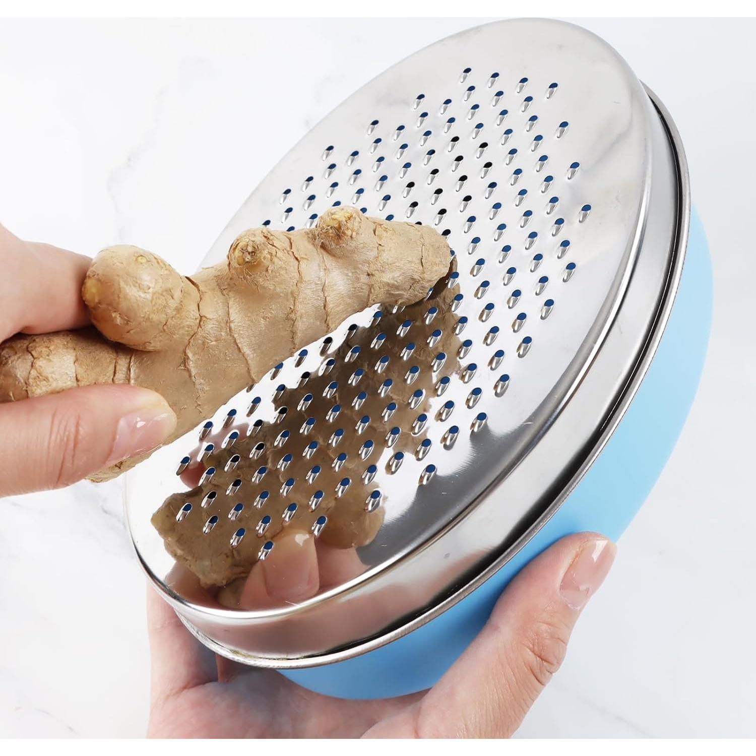 Rallador de Queso KEISSCO con Contenedor Azul 12 cm