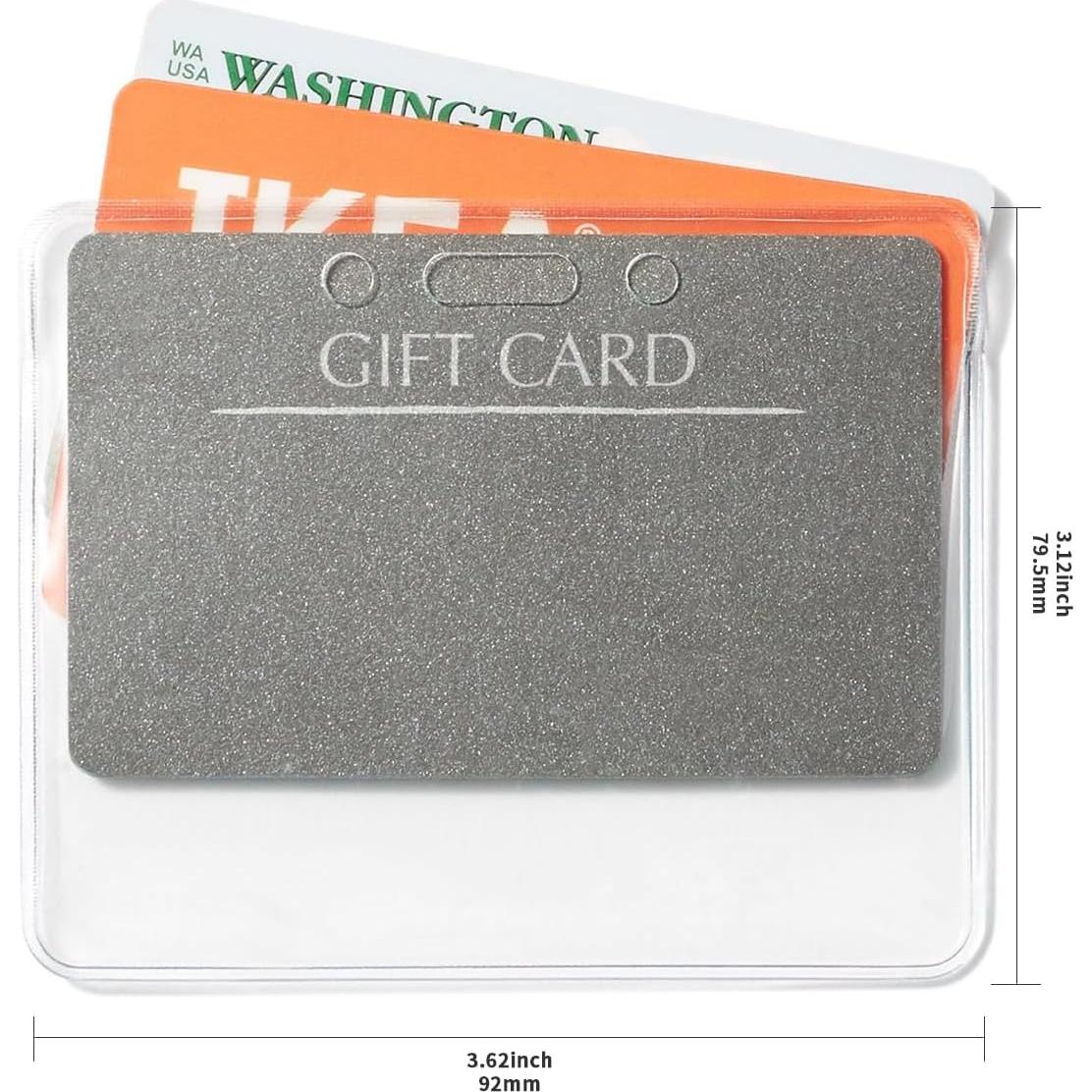 Sujetadores de Identificación Amazon Basics 50 Unidades Transparente