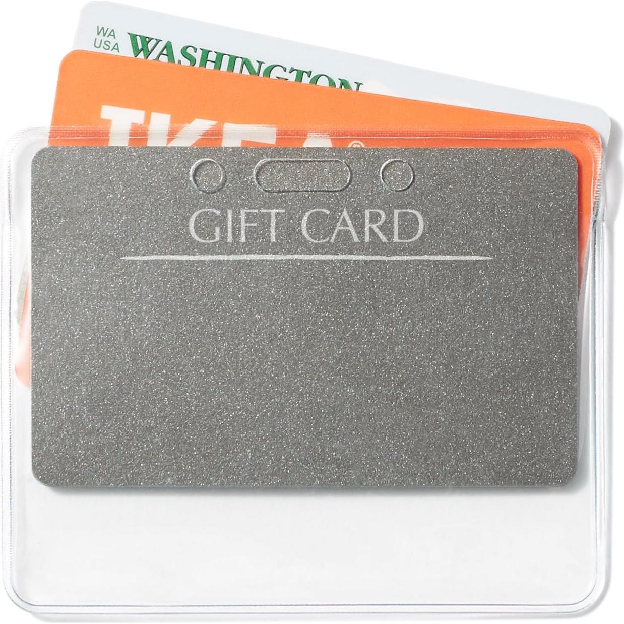 Sujetadores de Identificación Amazon Basics 50 Unidades Transparente