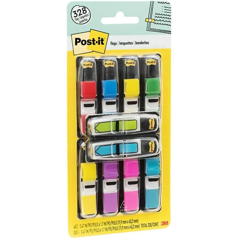 Banderas Post-it 35 Dispensadores 1.19 cm Colores Asortidos