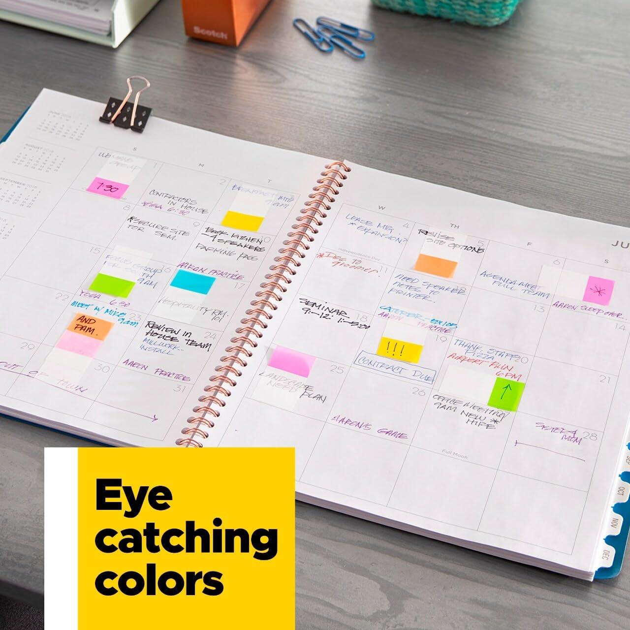 Banderas Post-it 35 Dispensadores 1.19 cm Colores Asortidos