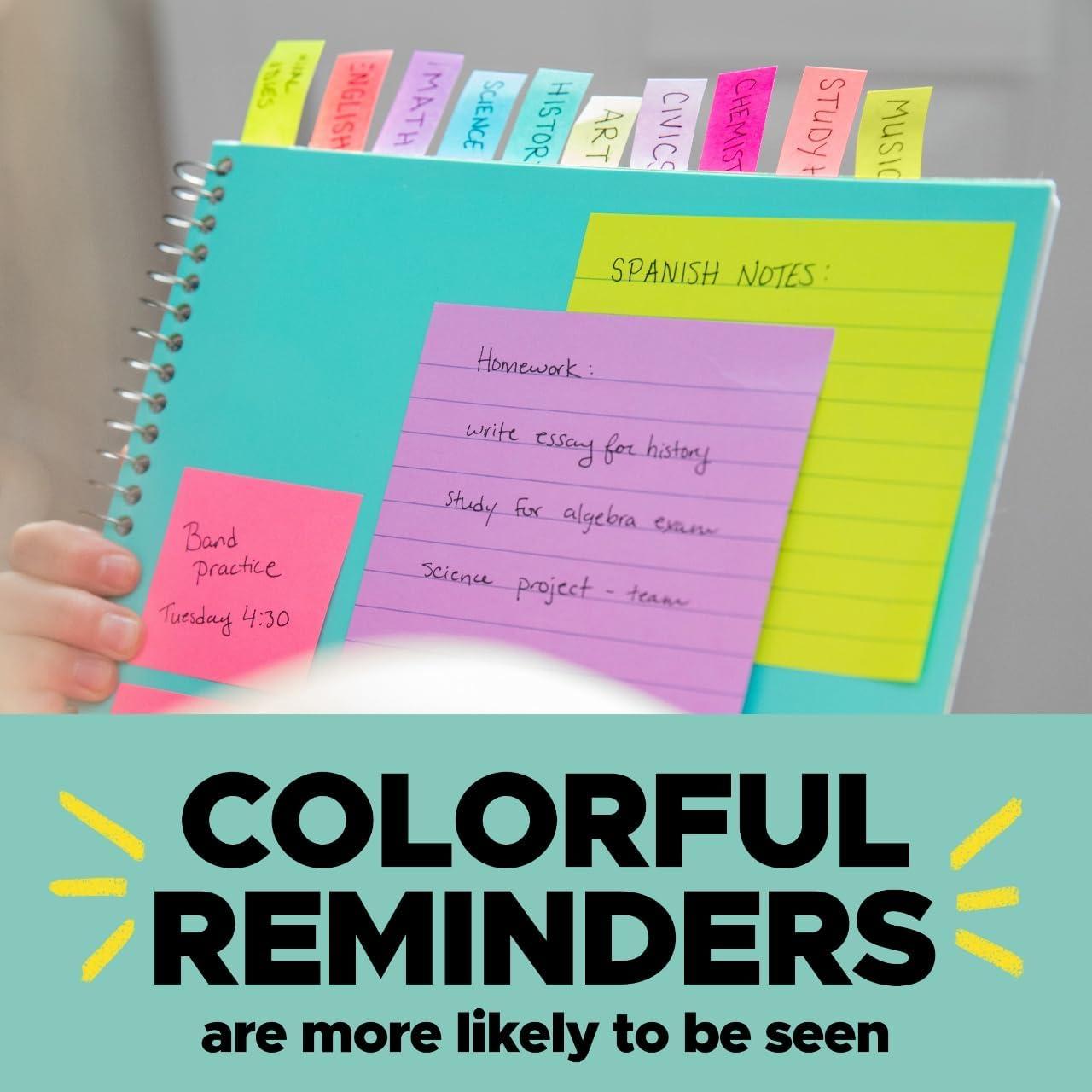 Banderas Post-it 35 Dispensadores 1.19 cm Colores Asortidos