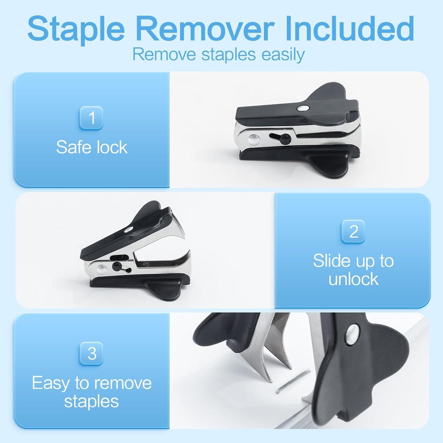 Grapadora de Escritorio M&G ABS916D7A 25 Hojas Negro