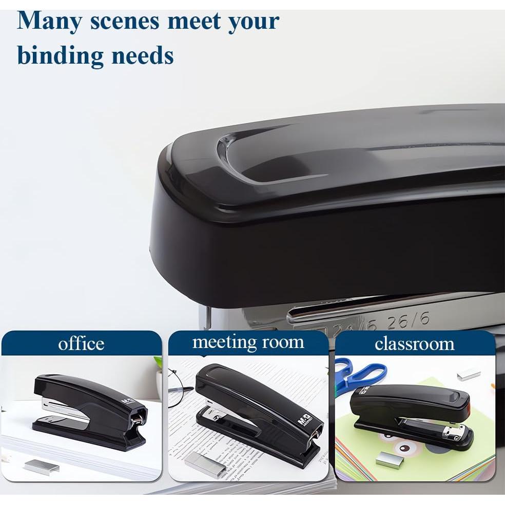 Grapadora de Escritorio M&G ABS916D7A 25 Hojas Negro