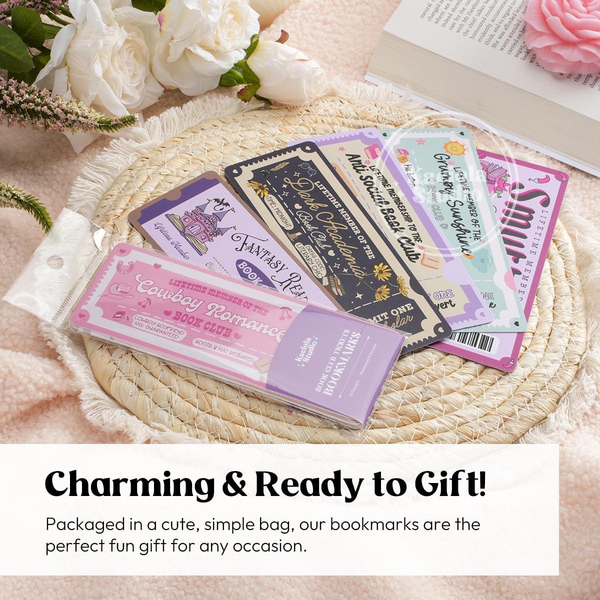 Paquete de 10 Marcadores de Libros Kaciola - Club de Romance