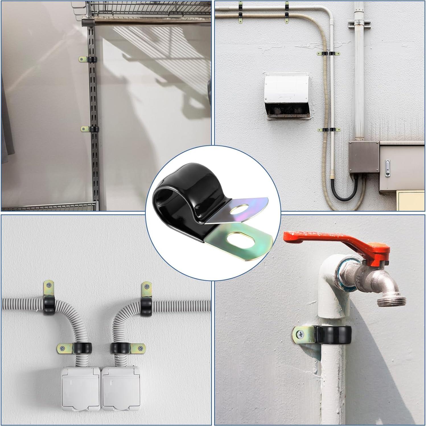 Abrazaderas de Cable 50 Piezas Tandefio Acero Inoxidable 14mm