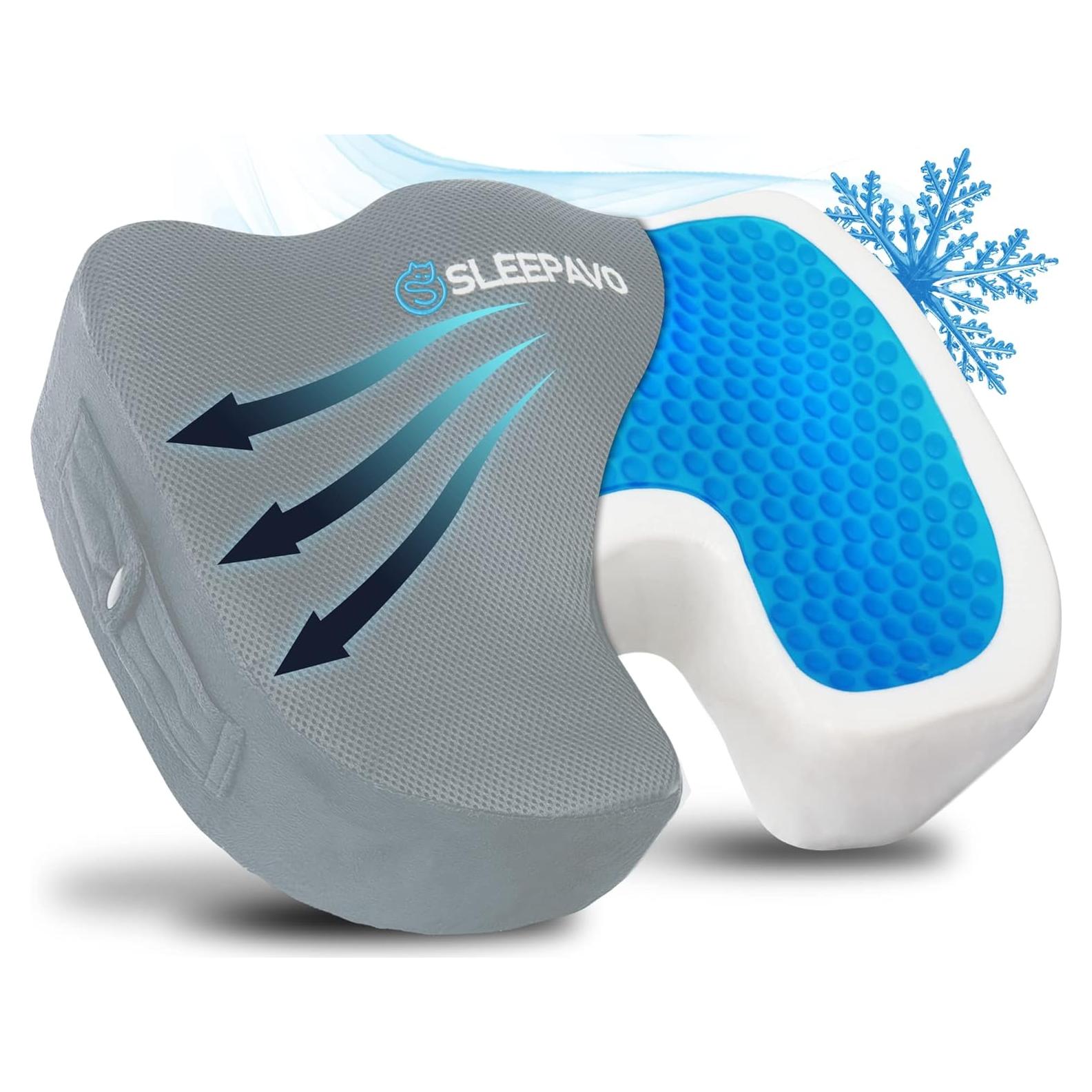 Cojín de Espuma Viscoelástica Sleepavo con Gel Refrigerante 45.72x35.56cm