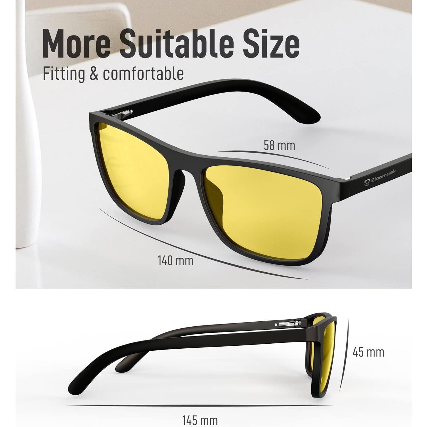 Gafas Bloomoak Antirreflejo Luz Azul Amarillo - Juegos