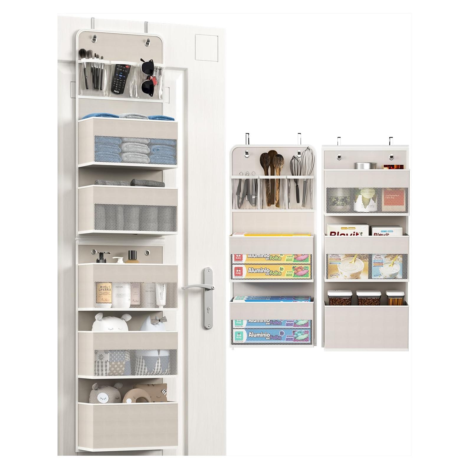 Organizador de Closet Hioya 6 Estantes Beige Montaje en Pared
