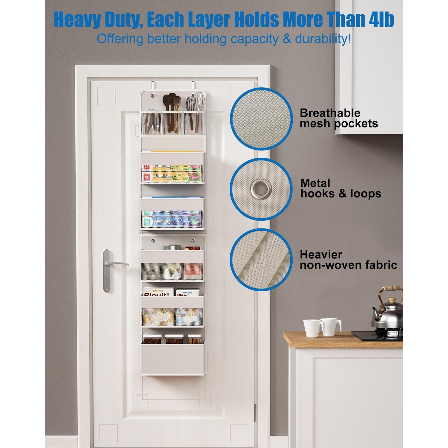 Organizador de Closet Hioya 6 Estantes Beige Montaje en Pared